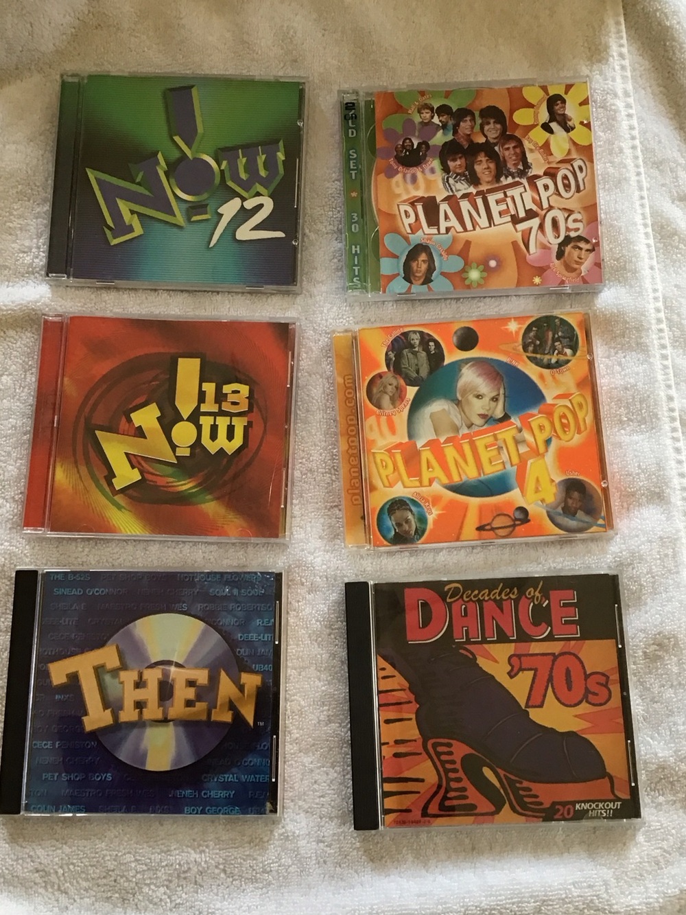 Bundle gently used 6 compilation CDs songs from the 70, 80, 90, 2000